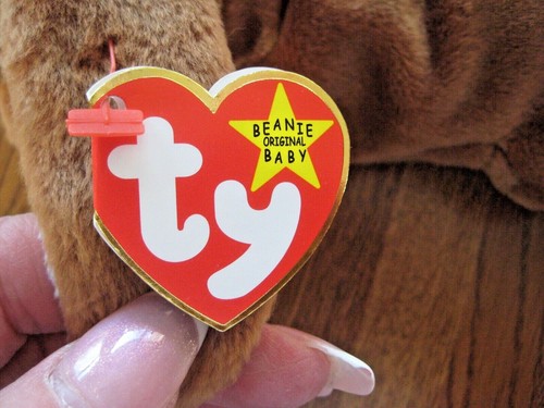 TY Beanie Babies Ears The Rabbit 1995 Retired 6th Generation Heart & Tush Tag * - Picture 11 of 12
