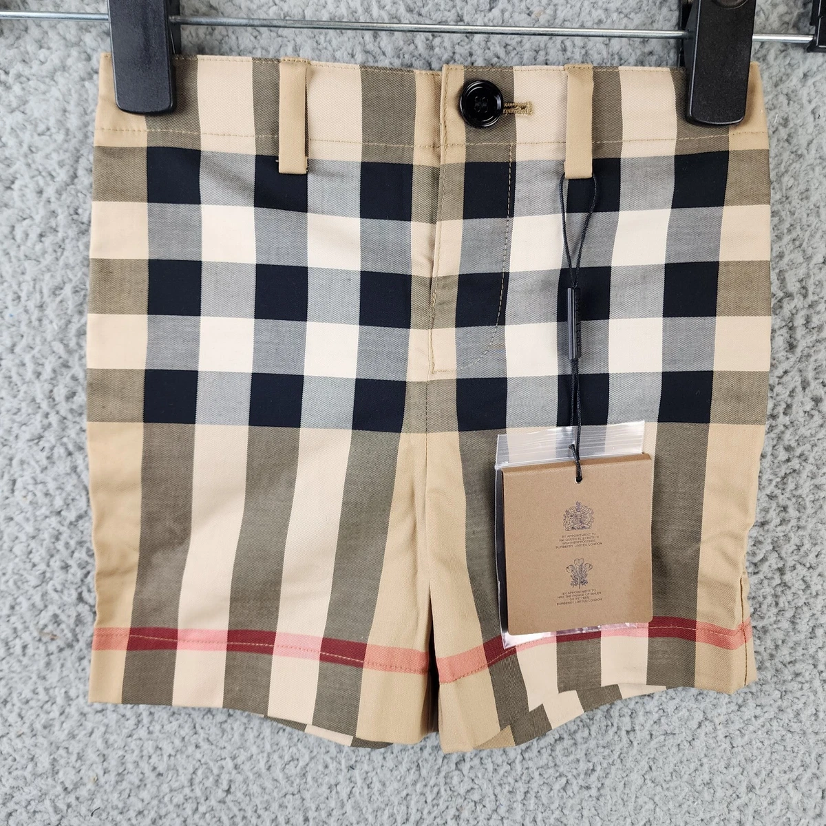 Burberry Kids Vintage Check elasticated cotton shorts - ARCHIVE BEIGE IP CHK