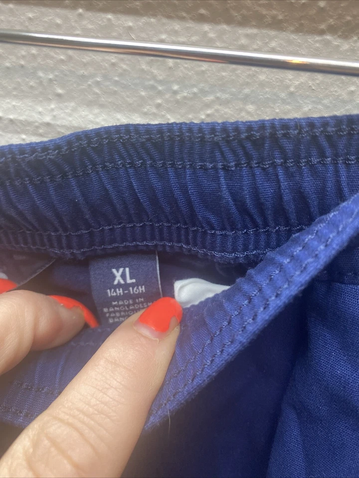 Pantalones de chándal Lands End para niños XL 14-16 azul marino uniforme náutico Academia Foto 4 de 4