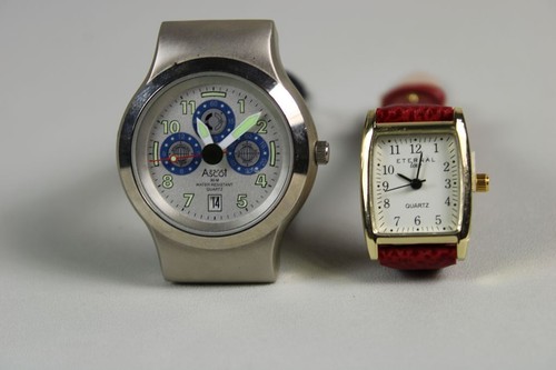 B4/ 2 alte Vintage Armbanduhren - Ascot 0700 Herrenuhr + Eternal Love Damenuhr  - 第 1/12 張圖片