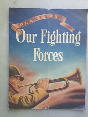 Planters Peanuts Presents - Our Fighting Forces 1943 WWII Maps & Info, Illus.