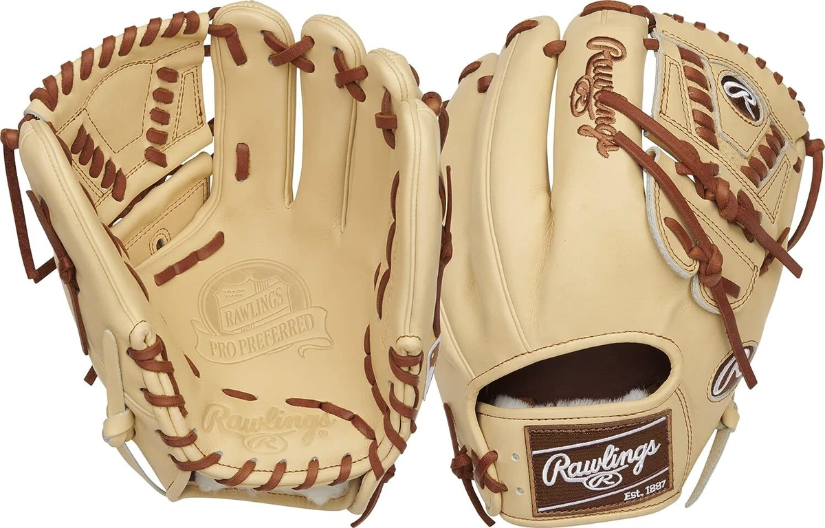 New Rawlings PRO PREFERRED Baseball Glove 11.75 Inch RHT Camel