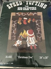 Vintage Rug Crafters Speed Tufting Christmas Eve 24  By 30  
