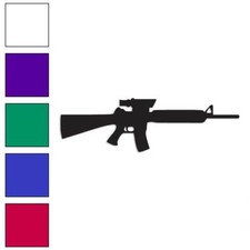 New Ar-15 Assault Rifle Gun Vinyl Decal Sticker Multiple Colors Sizes 2981