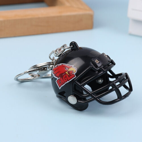 Creative Rugby Helmet Keychain Pendant Sports Jewelry soldes Mini Key Ring Bag Ornament
