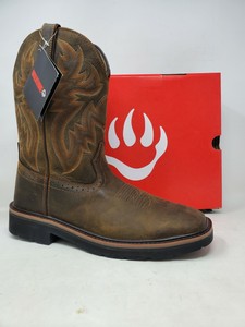 wolverine men's rancher square toe work boots