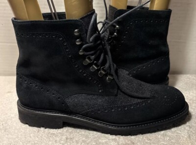 Saks Fifth Ave mens Ankle boot size 10 M black suede leather  display picture 2
