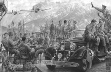 WW2 Picture Photo WW2 US Army GI Paratroopers in Germany Picture BW 5791