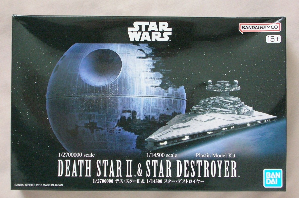 DEATH STAR II & STAR DESTROYER Bandai Plastic Model Kit STAR WARS