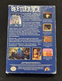 Beetlejuice (Nintendo NES, 1990) Complete w/ Manual, NTSC-U/C Authentic