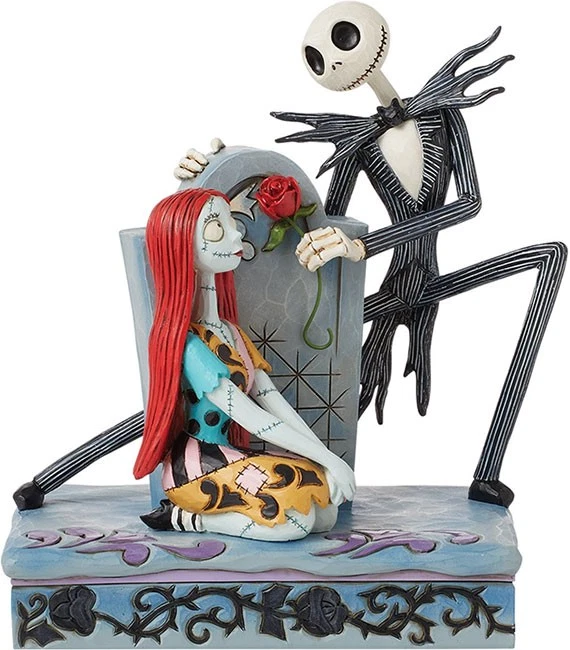 DISNEY TRADITIONS Nightmare B.C. Jack e Sally Sulla Tomba