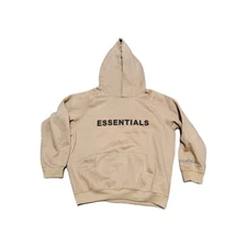 Fear of God Essentials Hoodie 100% Cotton Brown Unisex size L New No Tags Winter