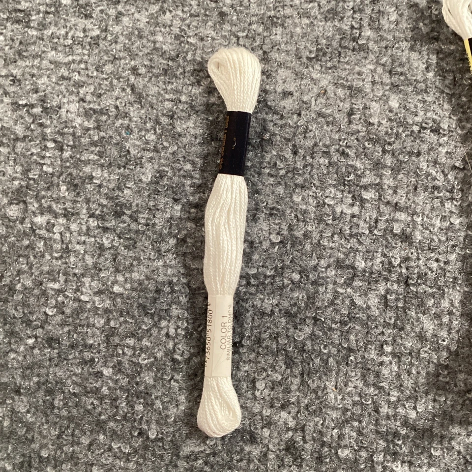 DMC JP Coats Embroidery Floss Lot of 28 Mixed White Ecru 712 739  FULL Skeins - Image 4 of 4