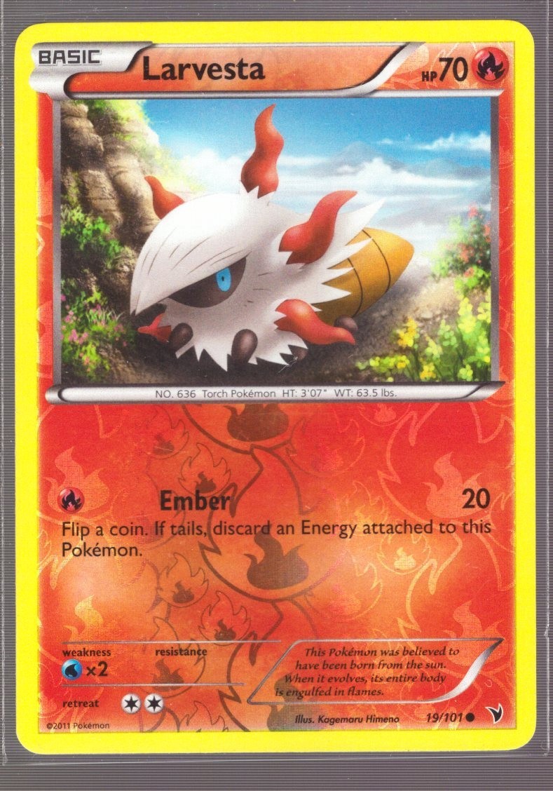 Larvesta (19) - Noble Victories (NVI) 19/101 / Common Reverse Holofoil