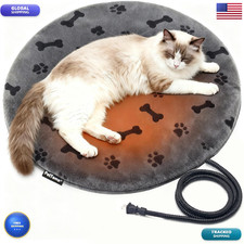 Pettemp Pet Heating Pad For Cats Dogs Outdoor Waterproof Heated Cat Bed Heated