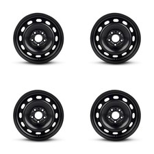 Set Of 4 15 Black Steel Wheels Rims For Ford 5x108 Ma1l Genuine 5lug