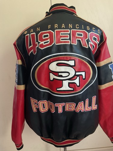 NFL San Francisco 49ers Jacket Faux Leather Sz 2XL NFL G-III - Picture 3 of 13