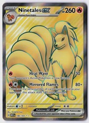 Ninetales ex 186/165 Scarlet & Violet 151 Ultra Rare Full Art Holo