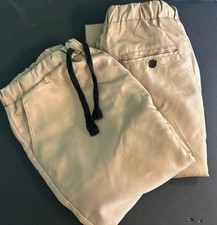 Boys Khaki Drawstring Joggers Size Medium Large New Without Tags