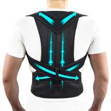 Posture Corrector Support Magnetic Back Shoulder Brace Belt Band For Men Women