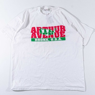 Vintage 90s Arthur Avenue Bronx NY Little Italy T-Shirt XL Italian Heritage Tee