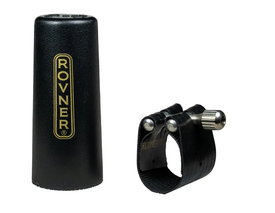 Ligadura Rovner y tapa de plástico para saxofón tenor estándar Foto 2 de 2