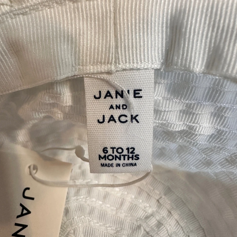 Chapéu de Sol Janie and Jack Branco Bebês Meninas 6-12 Meses - Imagem 3 de 4