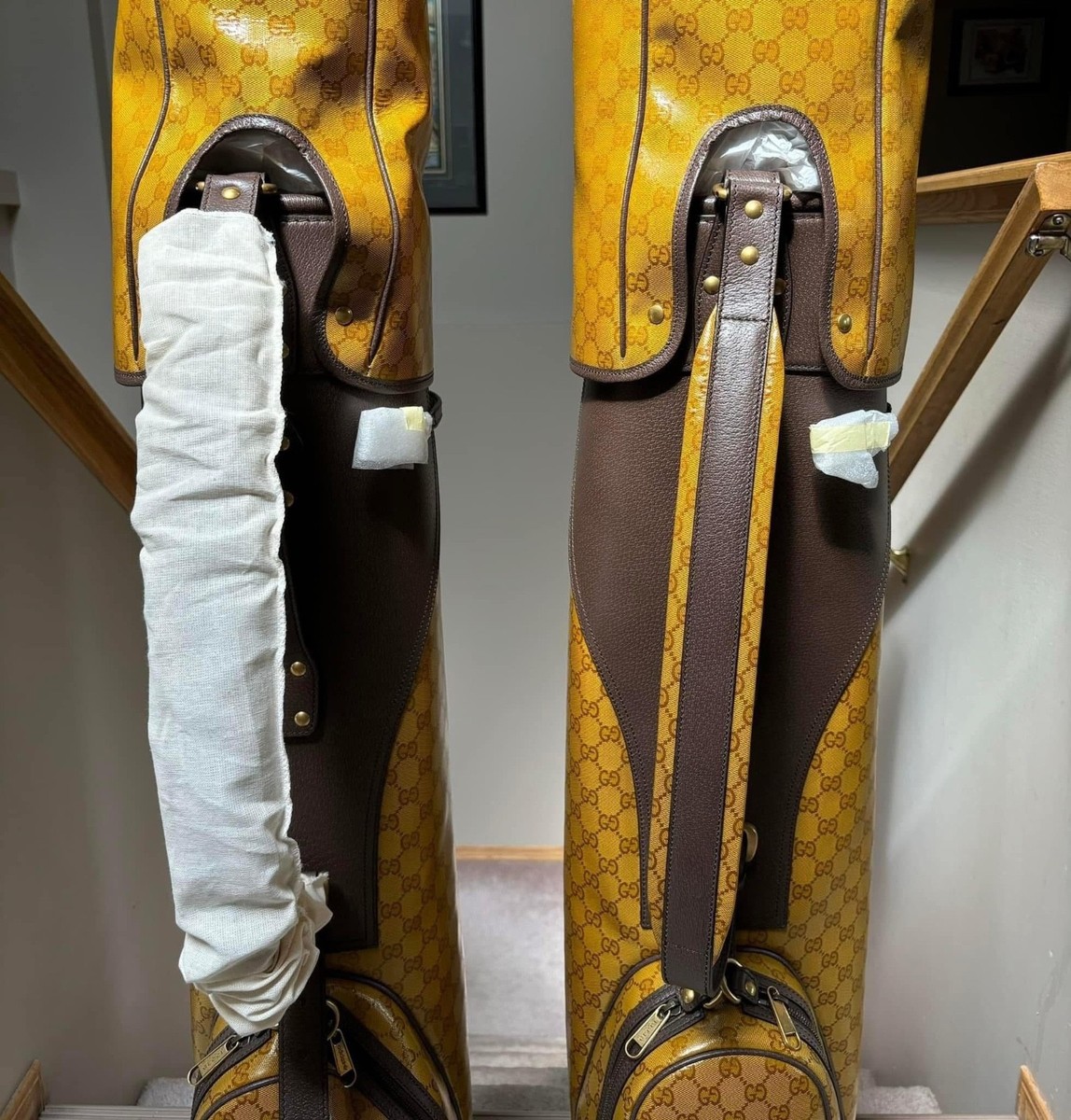 Gucci ゴルフキャディバッグ GGパターン INSANE - Gucci x Adidas GG Monogram Golf Bag - MSRP: $28k CAD