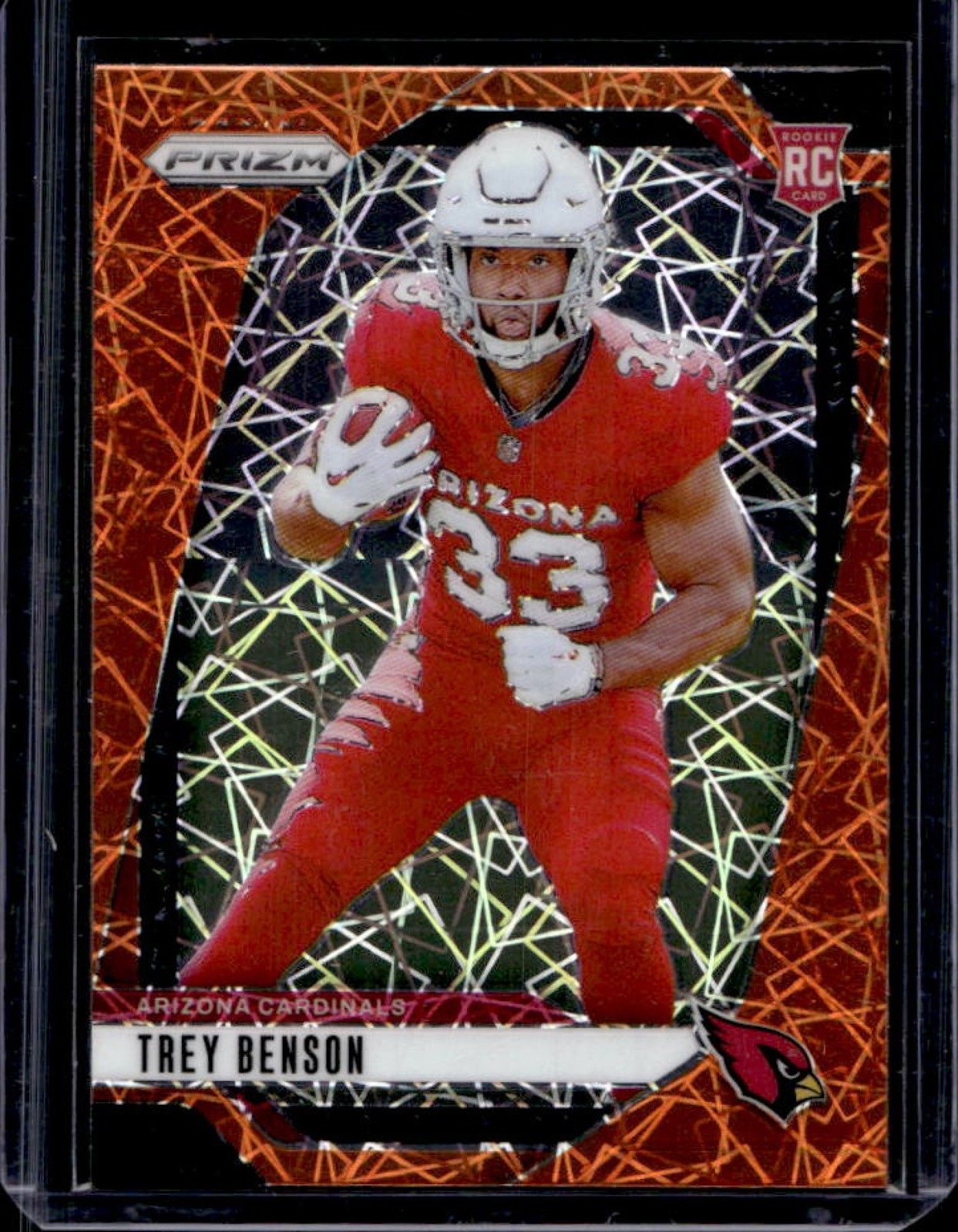 2024 Prizm Trey Benson RC Lazer Rookie #392 Cardinals