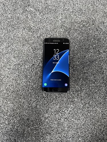 Samsung Galaxy S7 Edge Black Unlocked 32GB 5.5" Android Smartphone Cracked