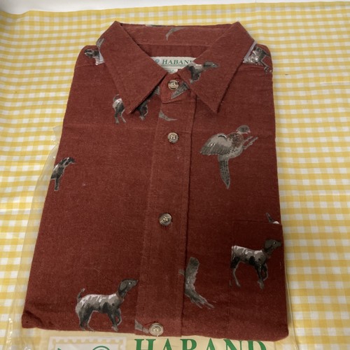 Vintage Haband Flannel Pheasant/ Bird Dog Shirt Size Medium New - Picture 2 of 6
