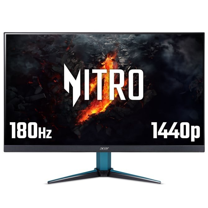 Acer NITRO VG2 Nitro VG272UV3 Gaming Monitor - 27 Quad HD 180Hz 0.5ms FreeSync P