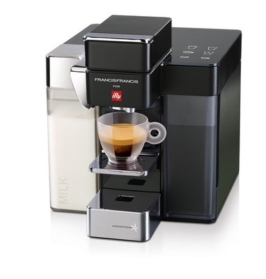 Francis Francis for Illy Y5 Milk Espresso and Coffee Machine Black Nero