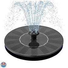 1W Solar Bird Bath Fountain Pump, Solar Fountain, Free Standing Floating Sola...