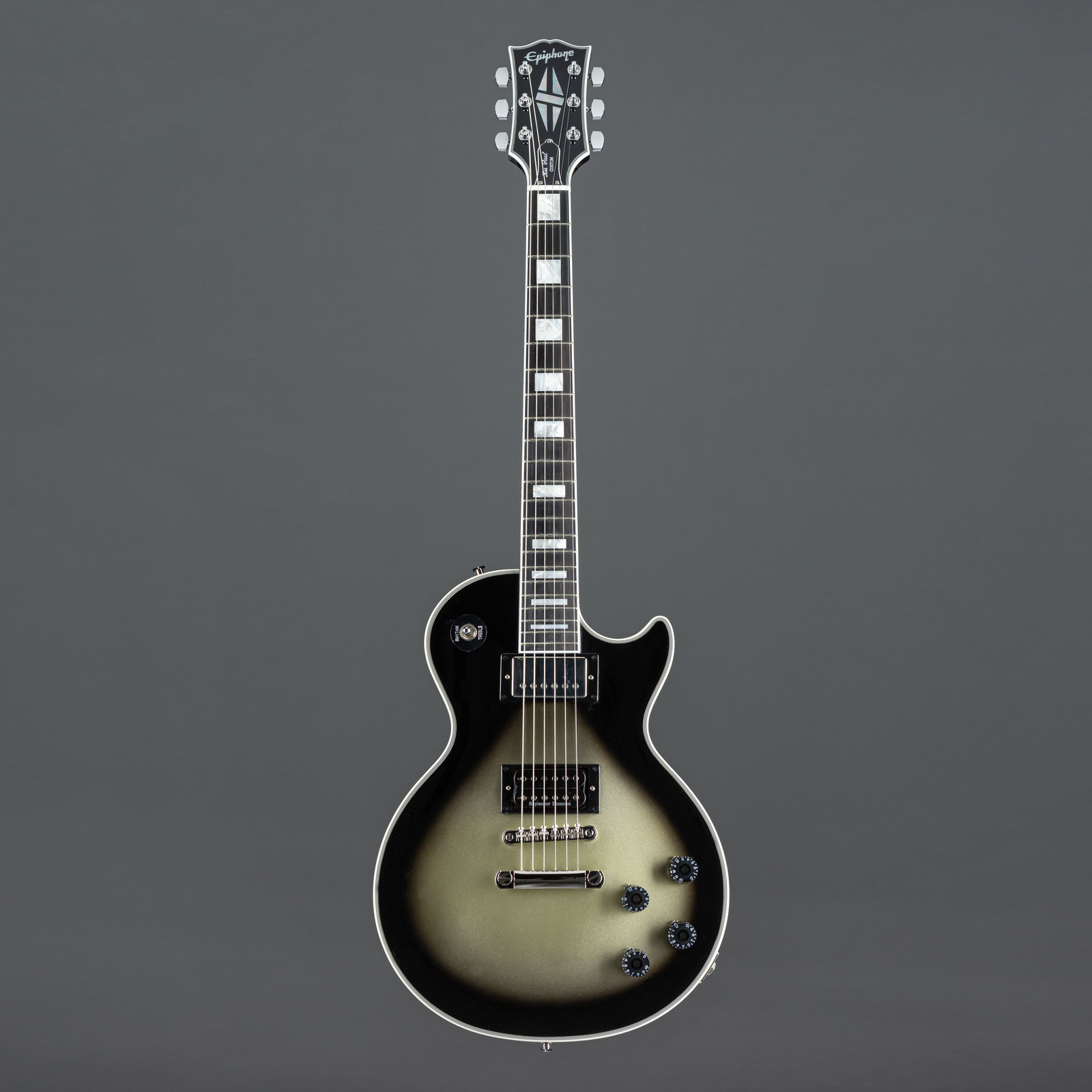 Epiphone Adam Jones 1979 Les Paul Custom Antique Silverburst - Одинарный крой