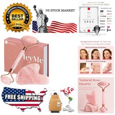 IcyMe Jade Roller  Gua Sha, Face Roller Redness Reducing Skin Care Tools, Se...