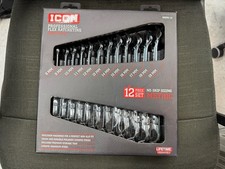 Icon Wrfm-12 Professional Flex Metric Ratcheting Wrench Set 12 Piece 56427 New Icon Wrfm-12 Professional Flex Metric Ratcheting Wrench Set 12 Piece 56427 New