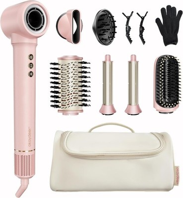 7 in 1 Hot Air Brush Hair Dryer Styler Auto Curling Ionic Blow Dryer