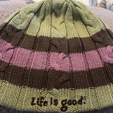 Life Is Good Beanie Reversible One Size