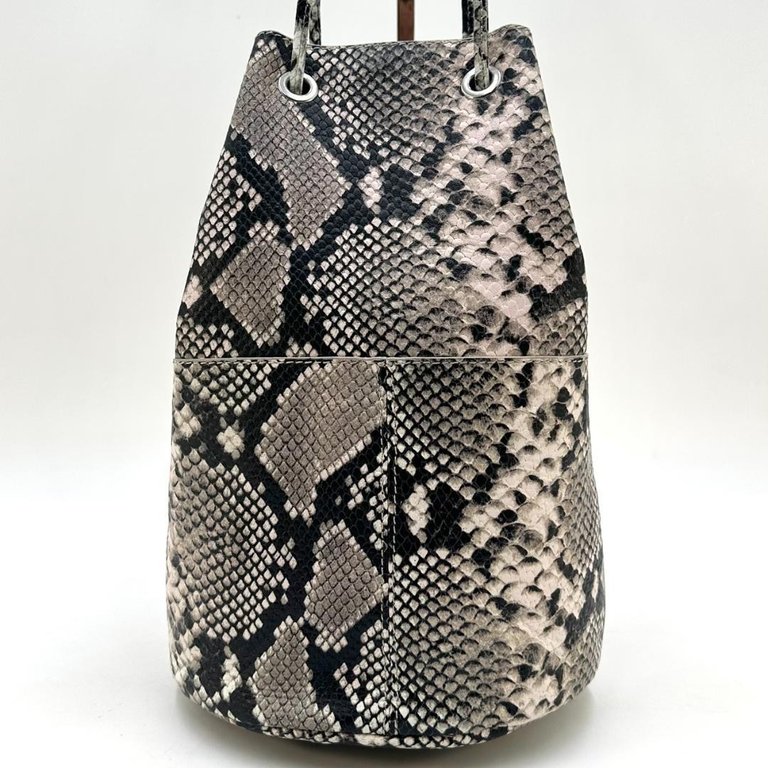 Marco Masi Python Embossed Leather Shoulder Bag T… - image 5