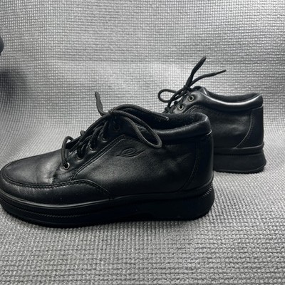 Easy Spirit Sneakers Casual Shoes Mens Size 6.5M Black Leather Lace Up Comfort