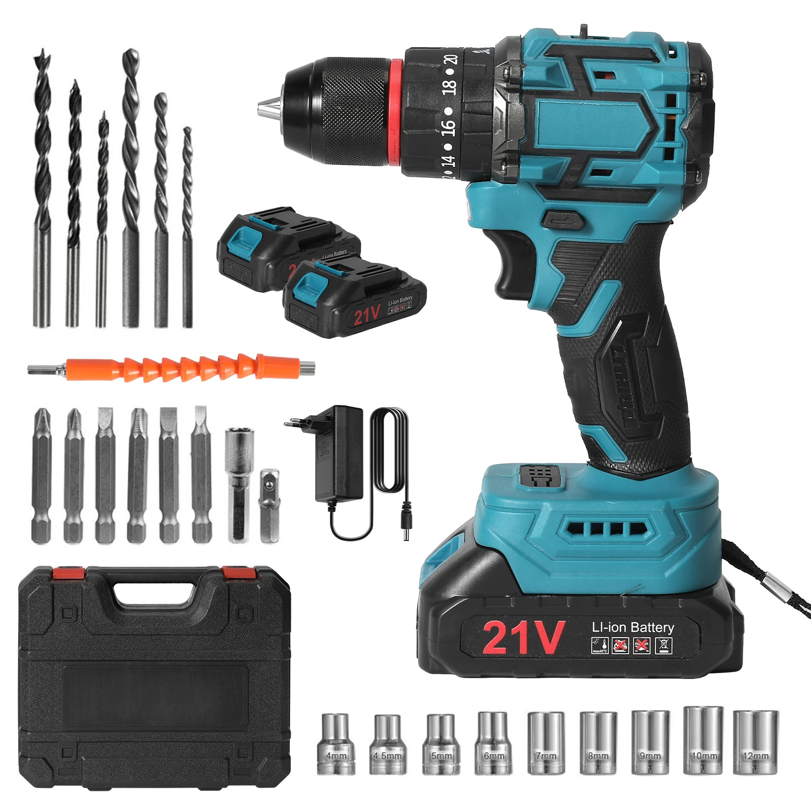 Perceuse sans fil brushless 10mm pour aménager votre maison et fixer vos étagères