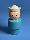 Blue Sailor Boy Jumbo Little People Vintage Fisher Price 1974 Big Large