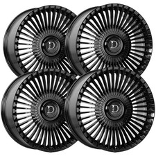 Set Of 4 Dolce Luxury Trento 22x9 5x55x130 38mm Gloss Black Wheels Rims