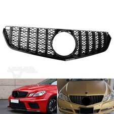 Grill Kühlergrill ohne Emblem Schwarz GT Stil Für Mercedes Benz E A207 2010-2013