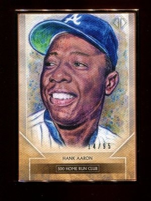 2020 Topps Transcendent Sketch Reproductions #TTCR-HA Hank Aaron #14/95   HOF