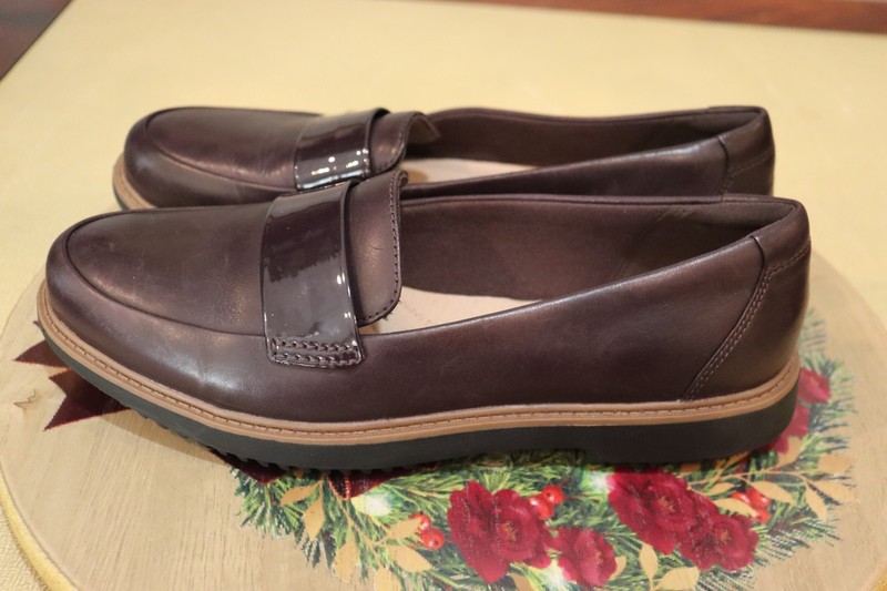 Womens Clarks Collection Soft Cushion Raisie Arlie Leather Loafer Size 8M US