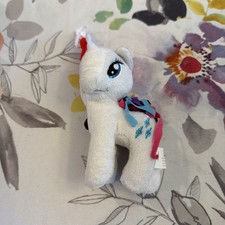 My Little Pony Christmas Rarity Plushie With Santa Hat Rare