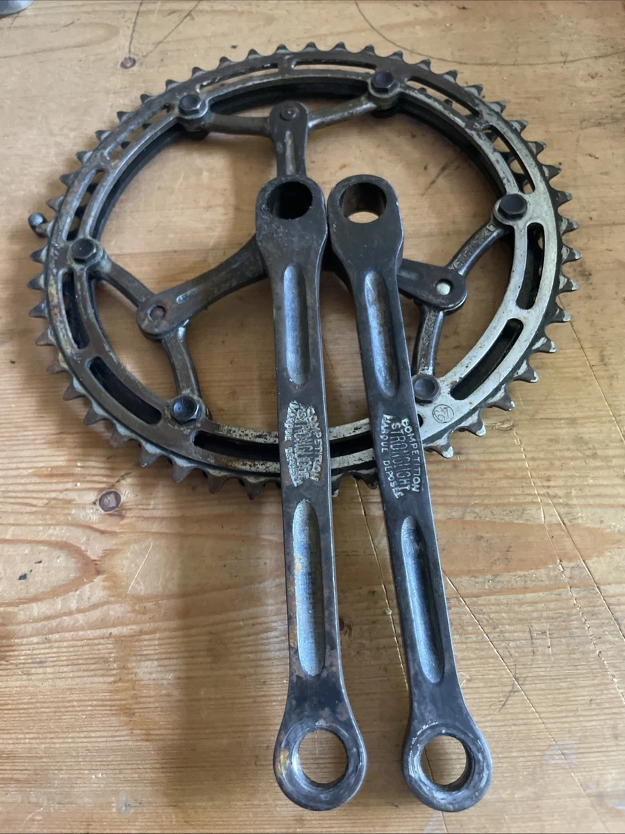 1960 LEGNANO GUARNITURA Acciaio Bici Epoca Vintage Steel Cottered