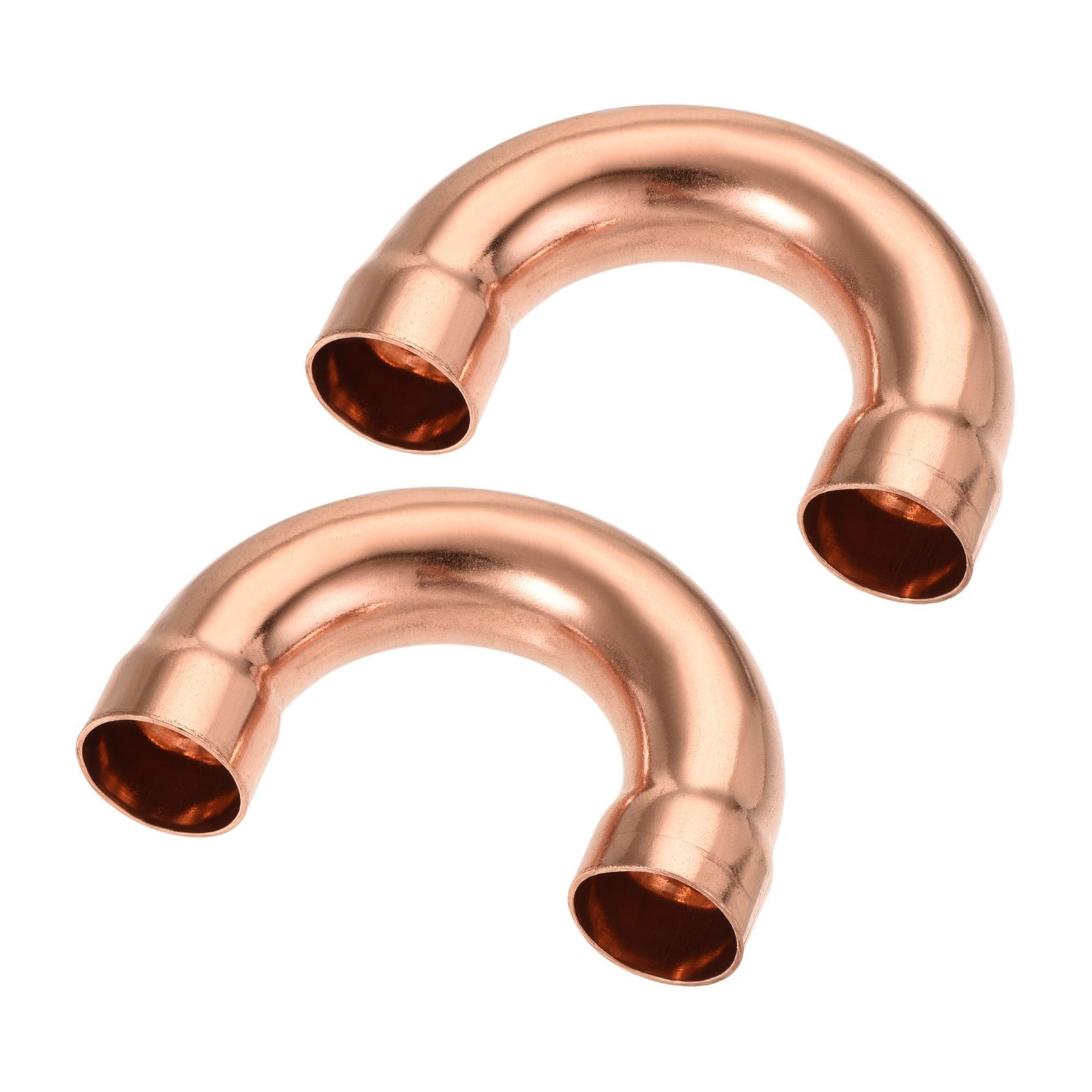 2 pack 180 Degree Return Bend Copper Fitting Elbow Connection 3/4 Inch ID